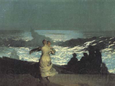 Winslow Homer A Summer Night (san39) France oil painting art